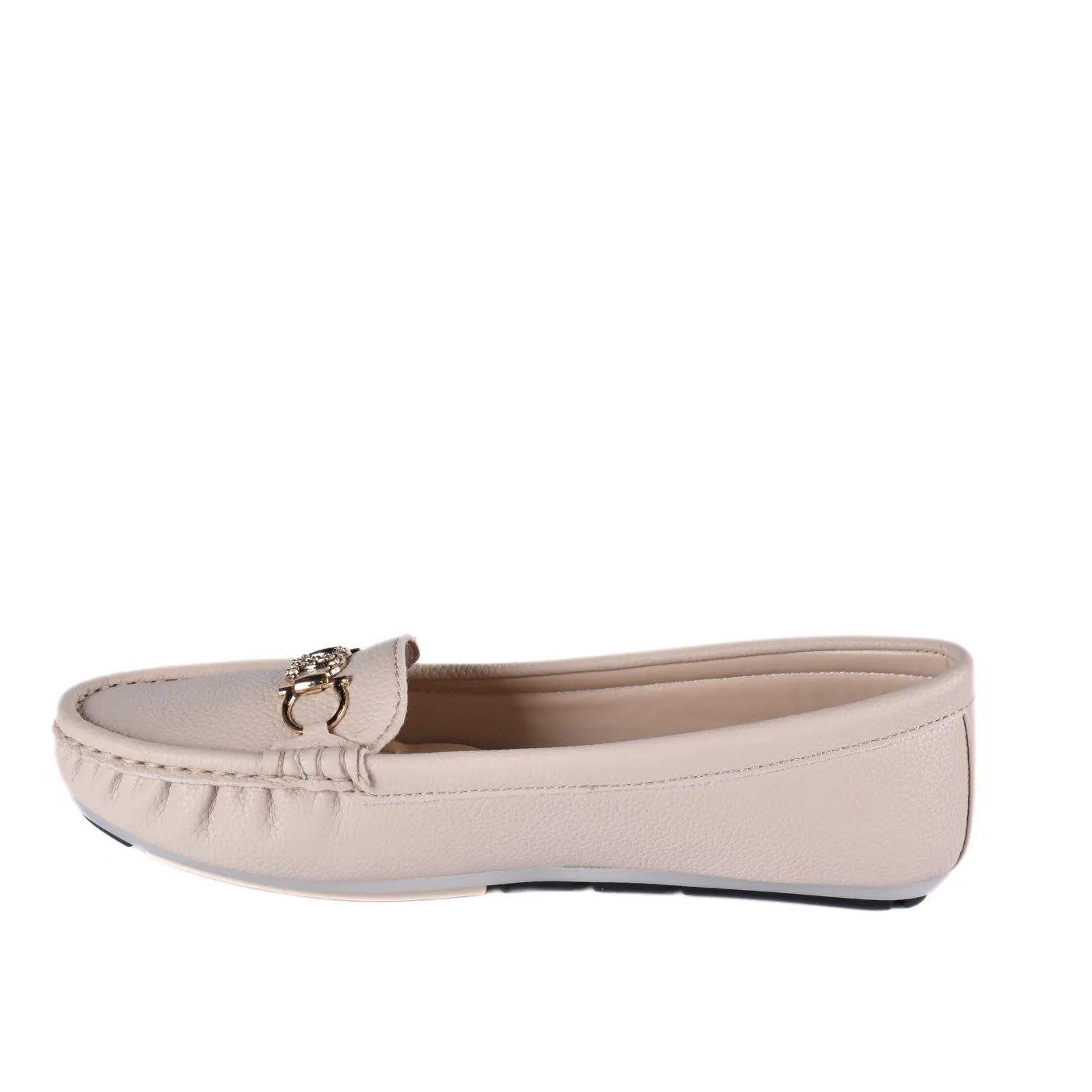 Leather Slip-On Flat Shoes