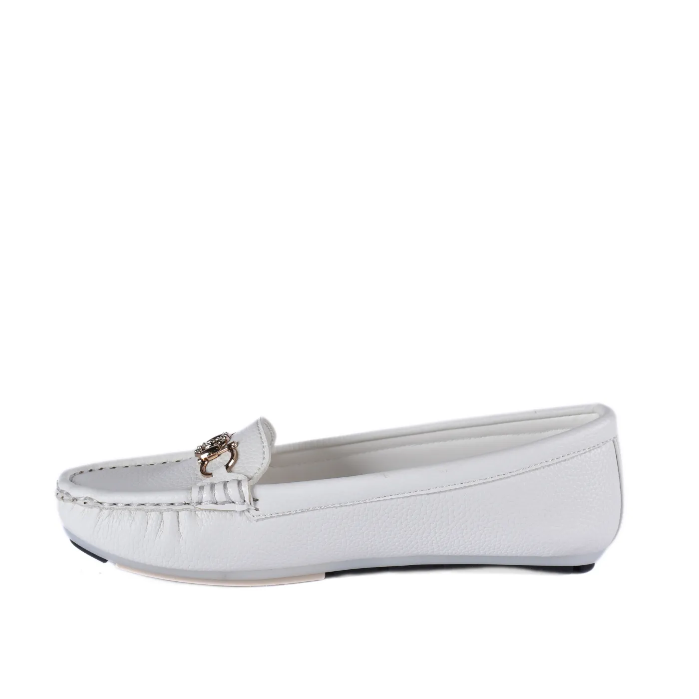 Leather Slip-On Flat Shoes