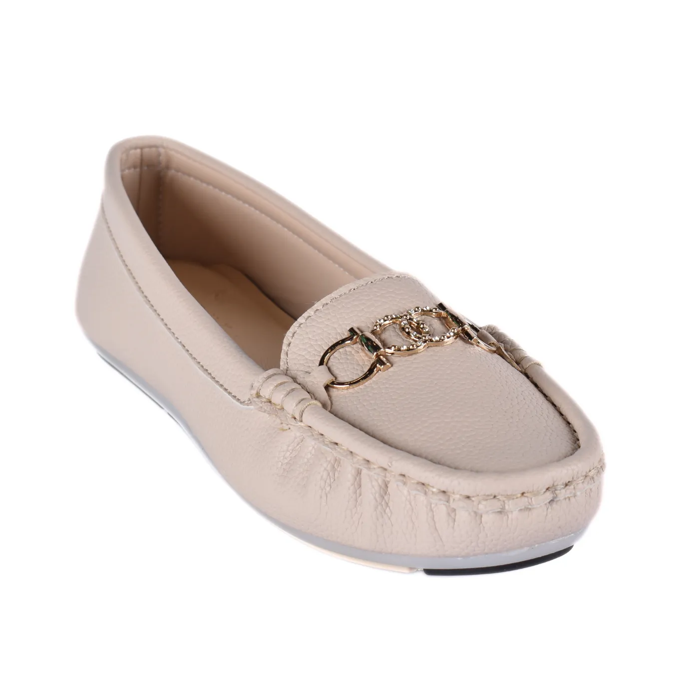 Leather Slip-On Flat Shoes