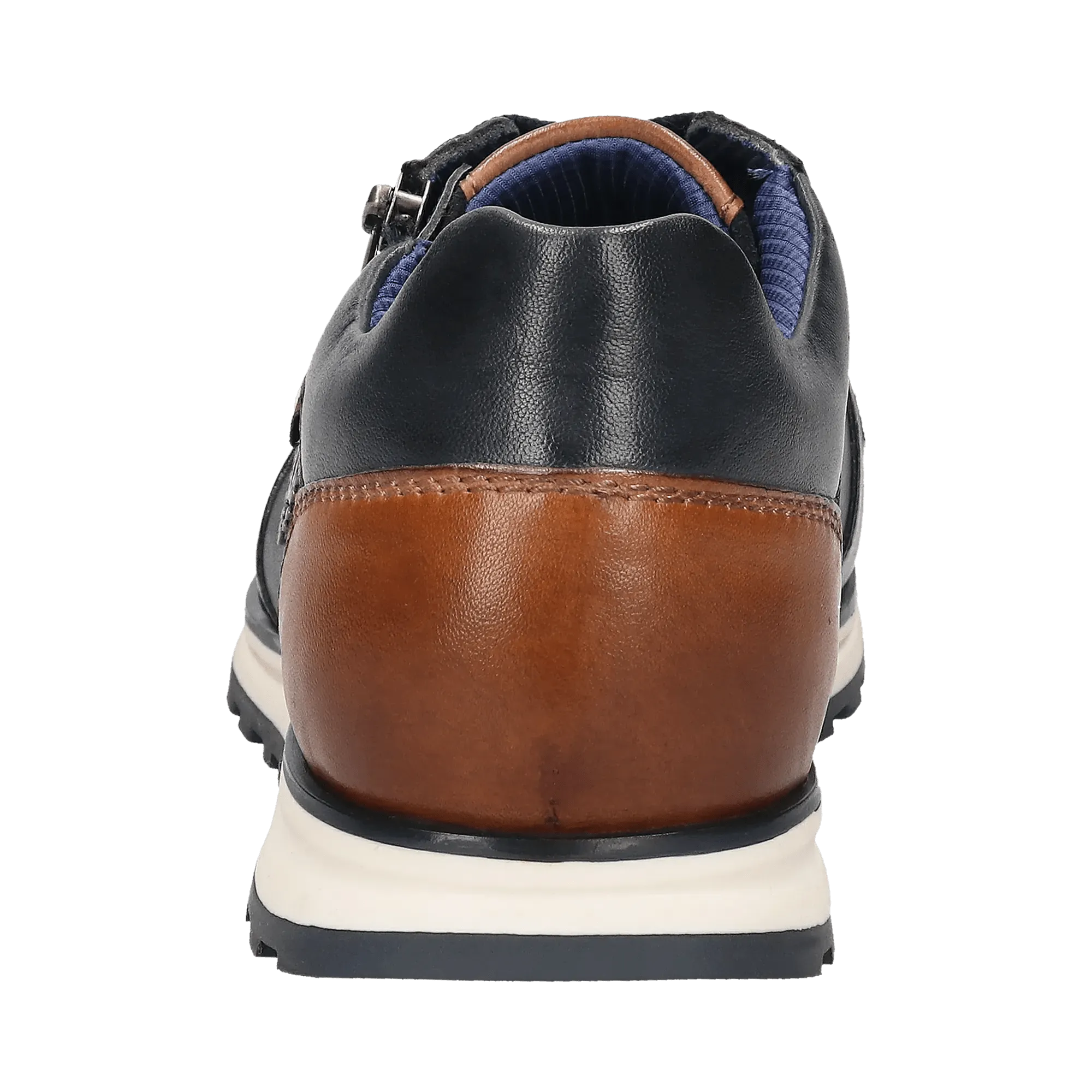 Leder Sneaker dunkelblau