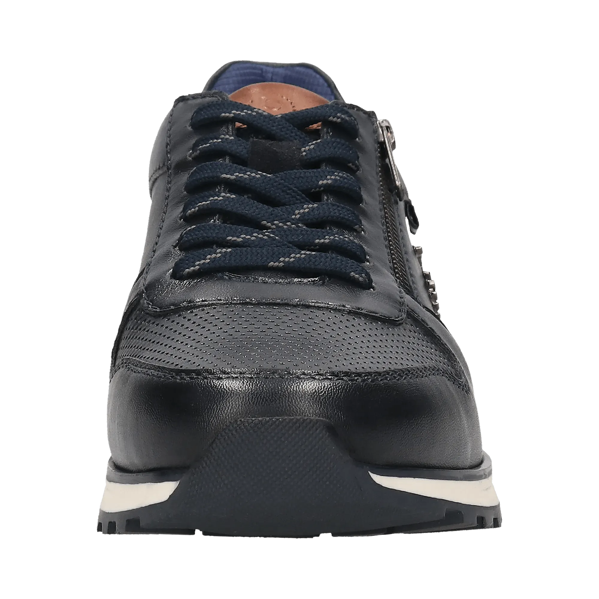 Leder Sneaker dunkelblau