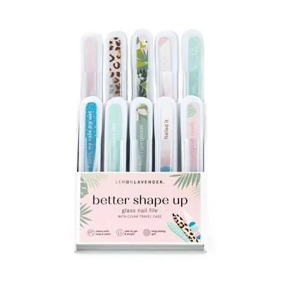 Lemon Lavender Better Shape Up Glass Nail File