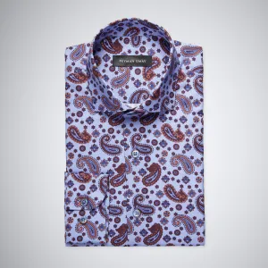 Lilac Paisley Cotton Shirt