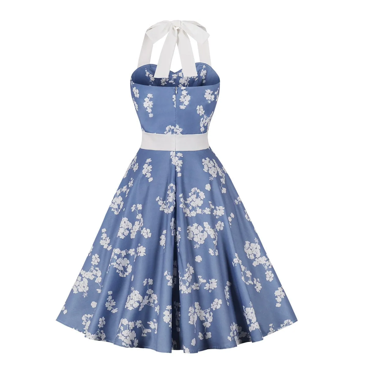 Linda vintage dress, Vintage 1950's floral dress 1950's pin up, 1950's summer dress fifties new look, retro, polka dot, rockabilly