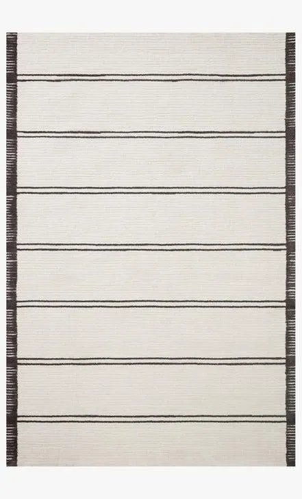 Logan Rug Magnolia Home by Joanna Gaines - LOG-02 White / Mocha