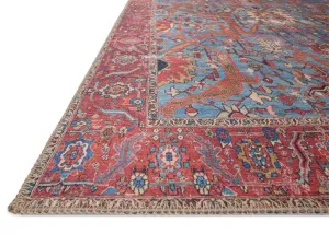 Loren Blue/Red Rug