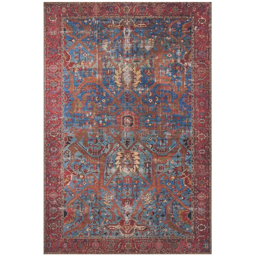 Loren Blue/Red Rug