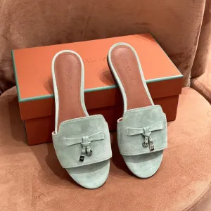 Loro Piana Summer Charms Ser Women's Sandals - Green