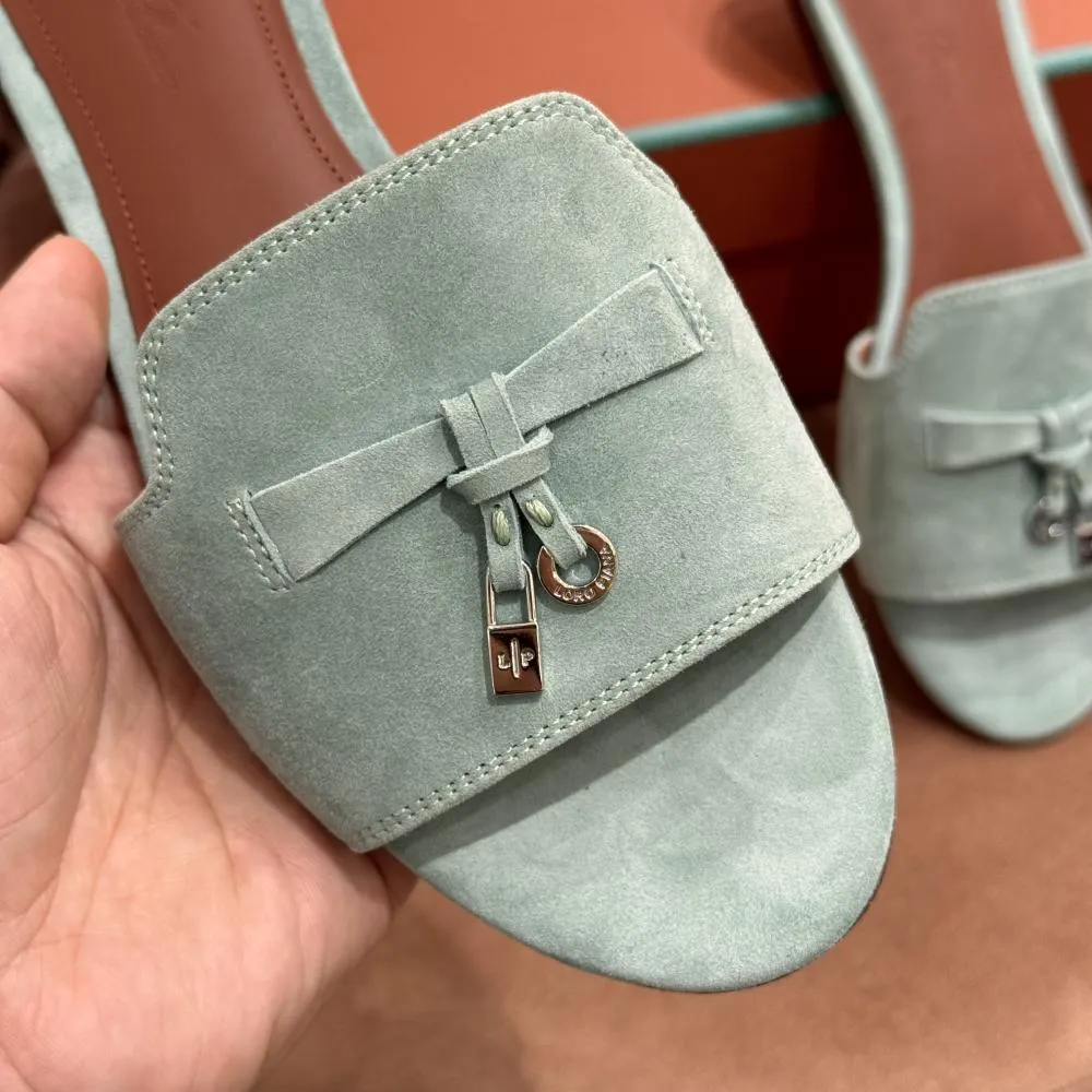 Loro Piana Summer Charms Ser Women's Sandals - Green