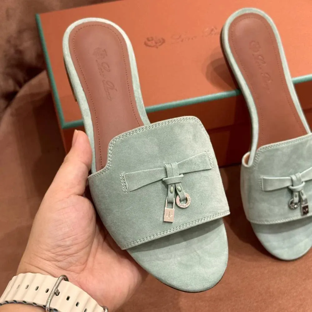 Loro Piana Summer Charms Ser Women's Sandals - Green