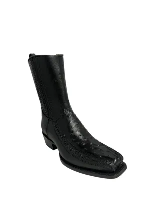 Los Altos 7 Toe Ostrich black - 57BFP0305