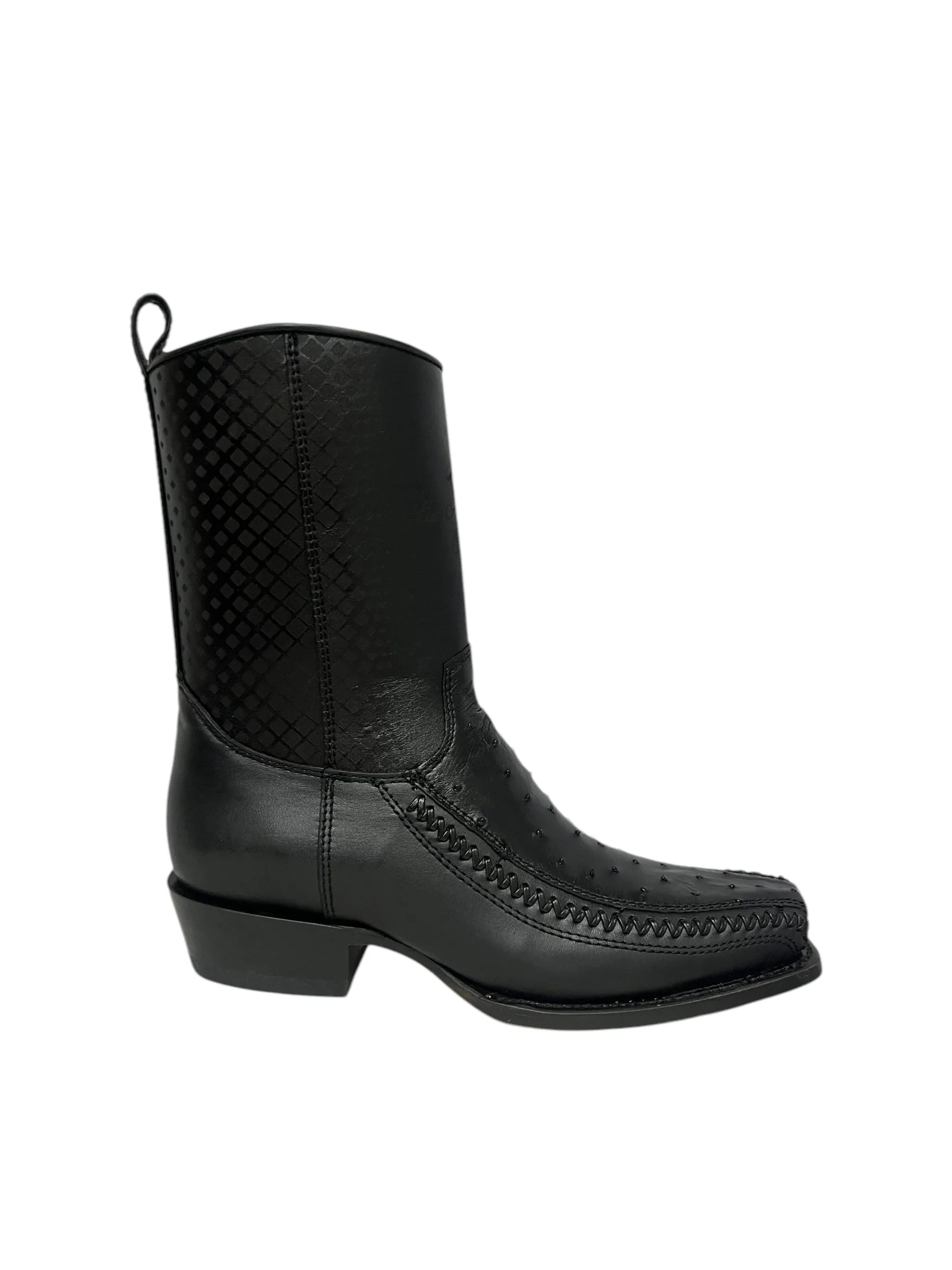 Los Altos 7 Toe Ostrich black - 57BFP0305