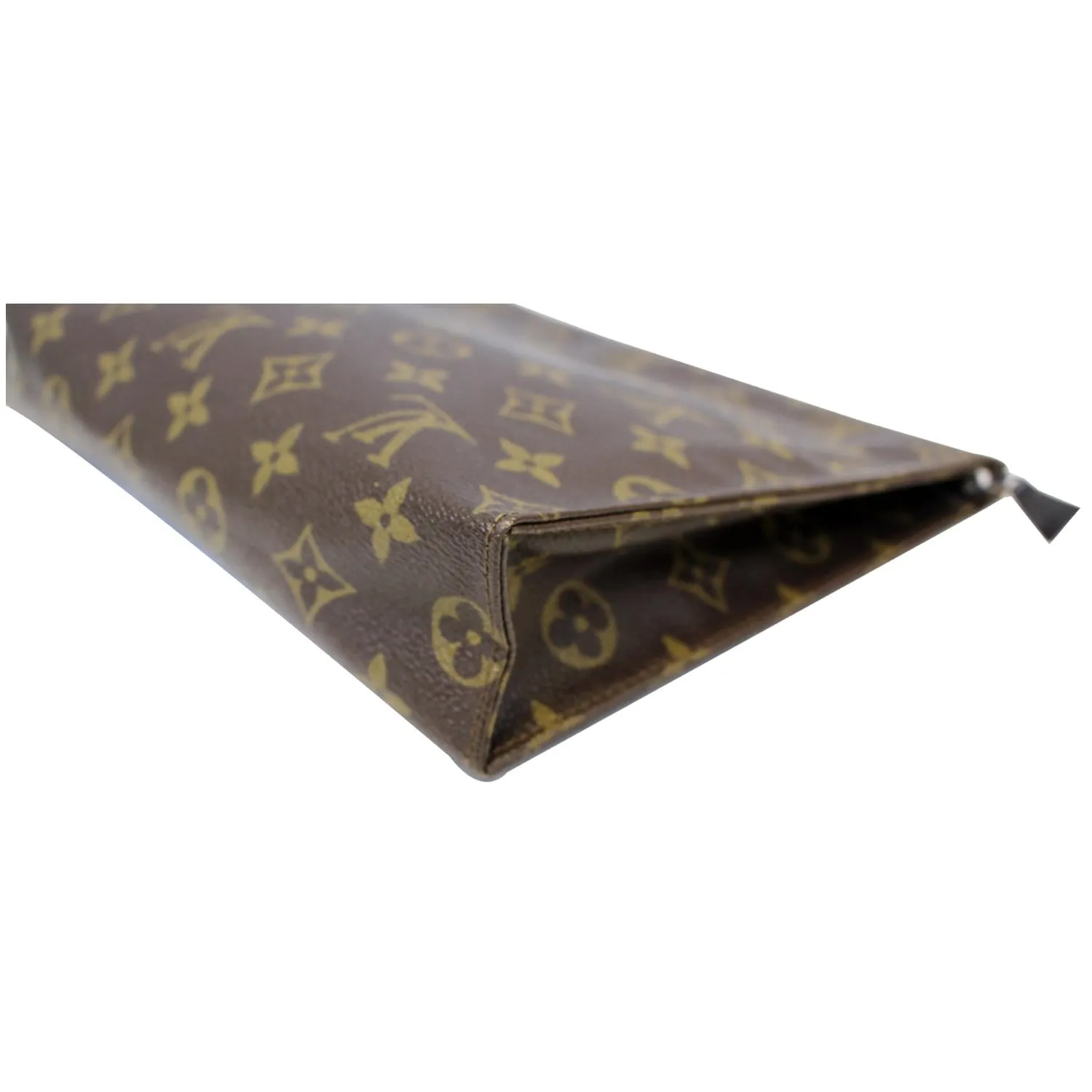 LOUIS VUITTON Toiletry Pouch Monogram Canvas Vintage Brown