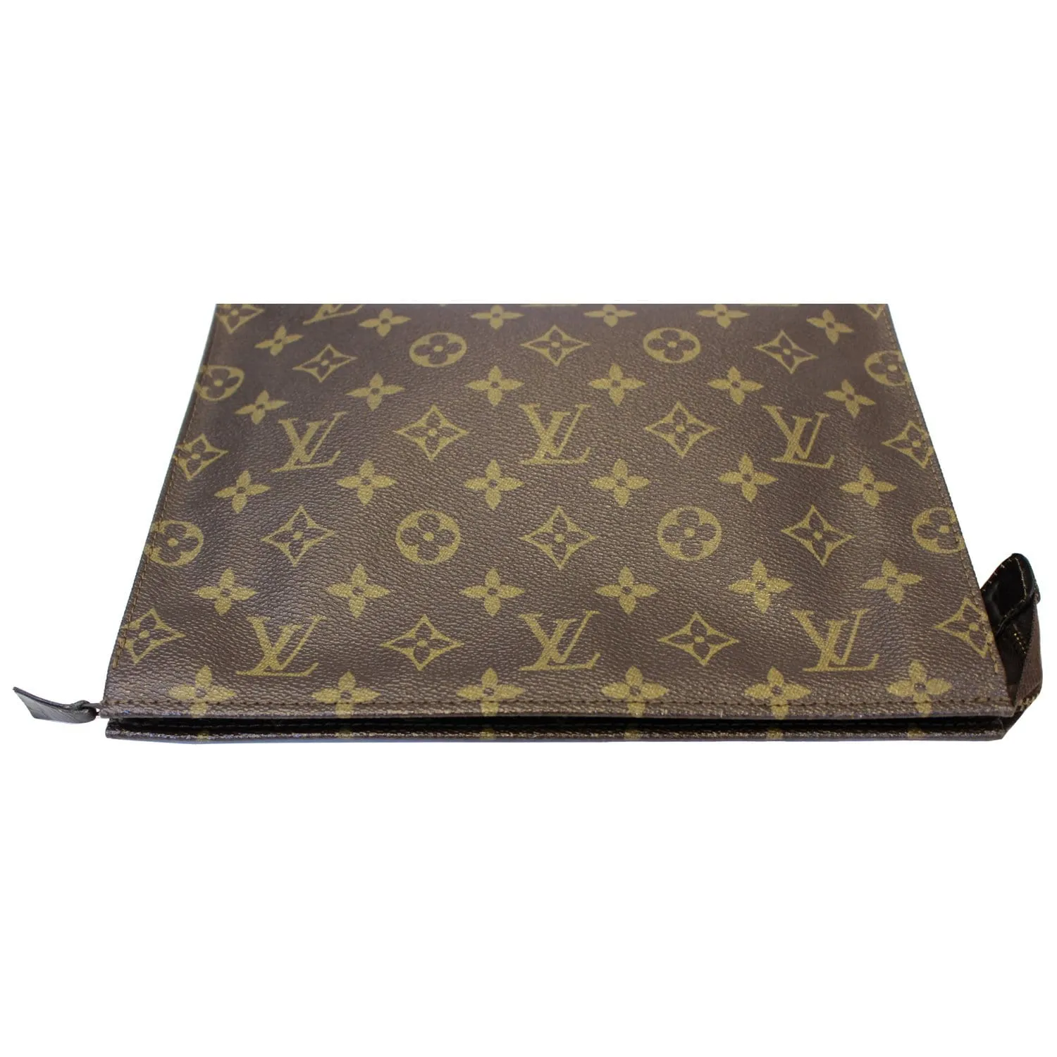 LOUIS VUITTON Toiletry Pouch Monogram Canvas Vintage Brown