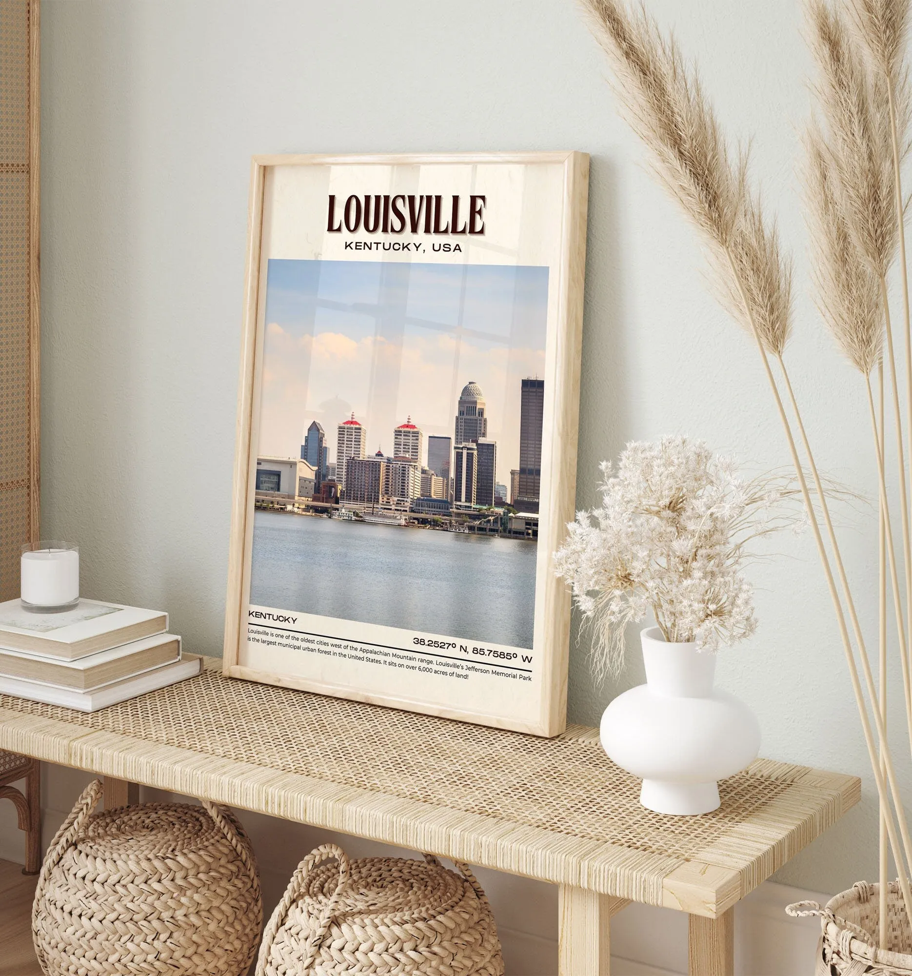 Louisville Vintage Wall Art, Kentucky, USA