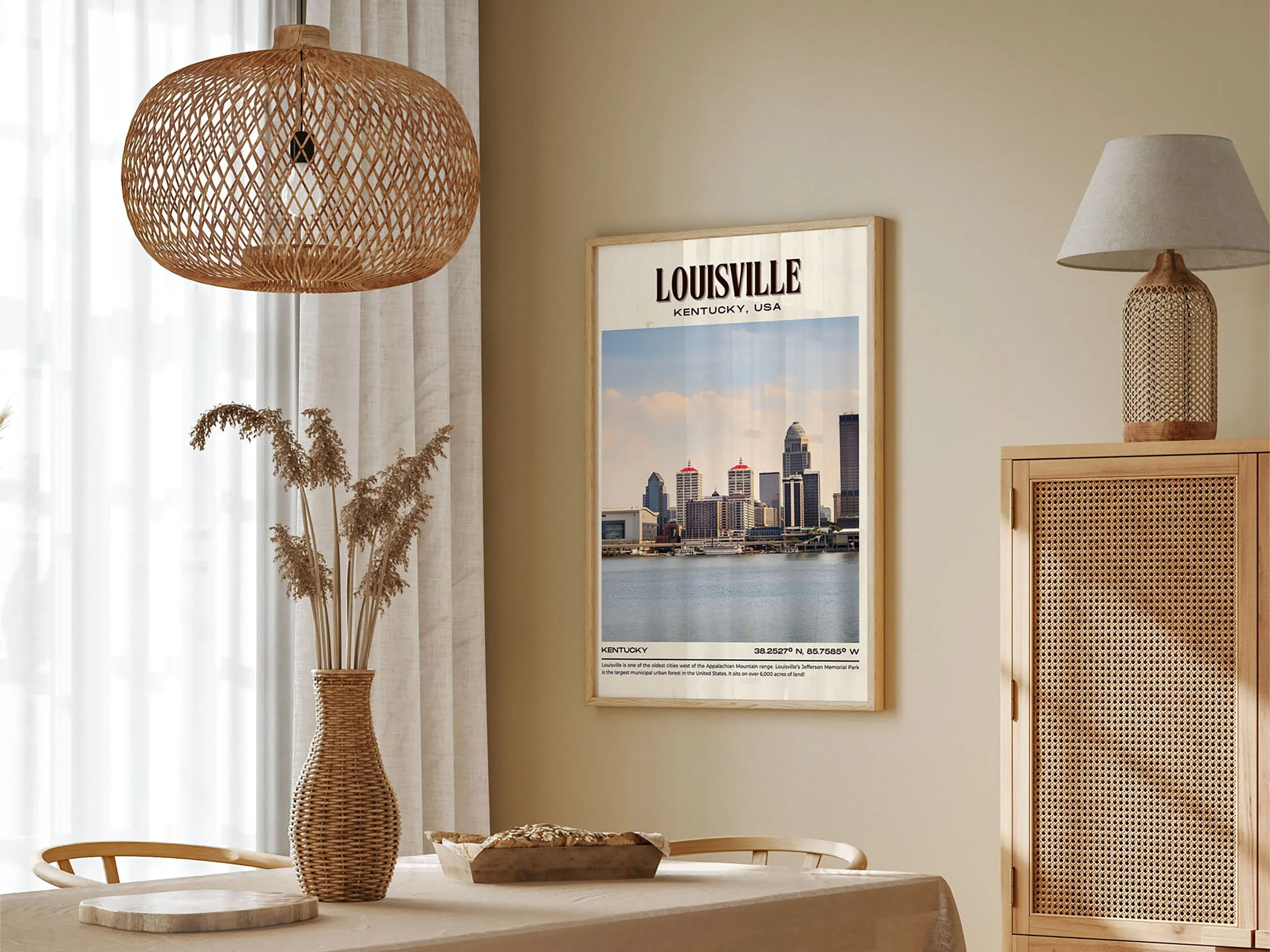 Louisville Vintage Wall Art, Kentucky, USA