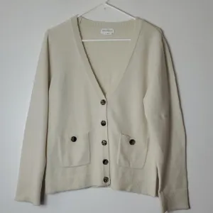 Lovers And Friends Kamile Oversized Cardigan Size XS Cream Lightweight Buttons