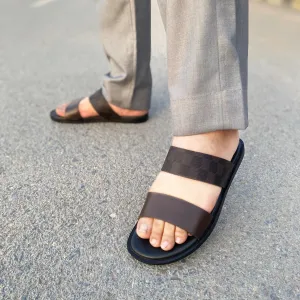LS Handmade Checkered Srap Chappal LS-136