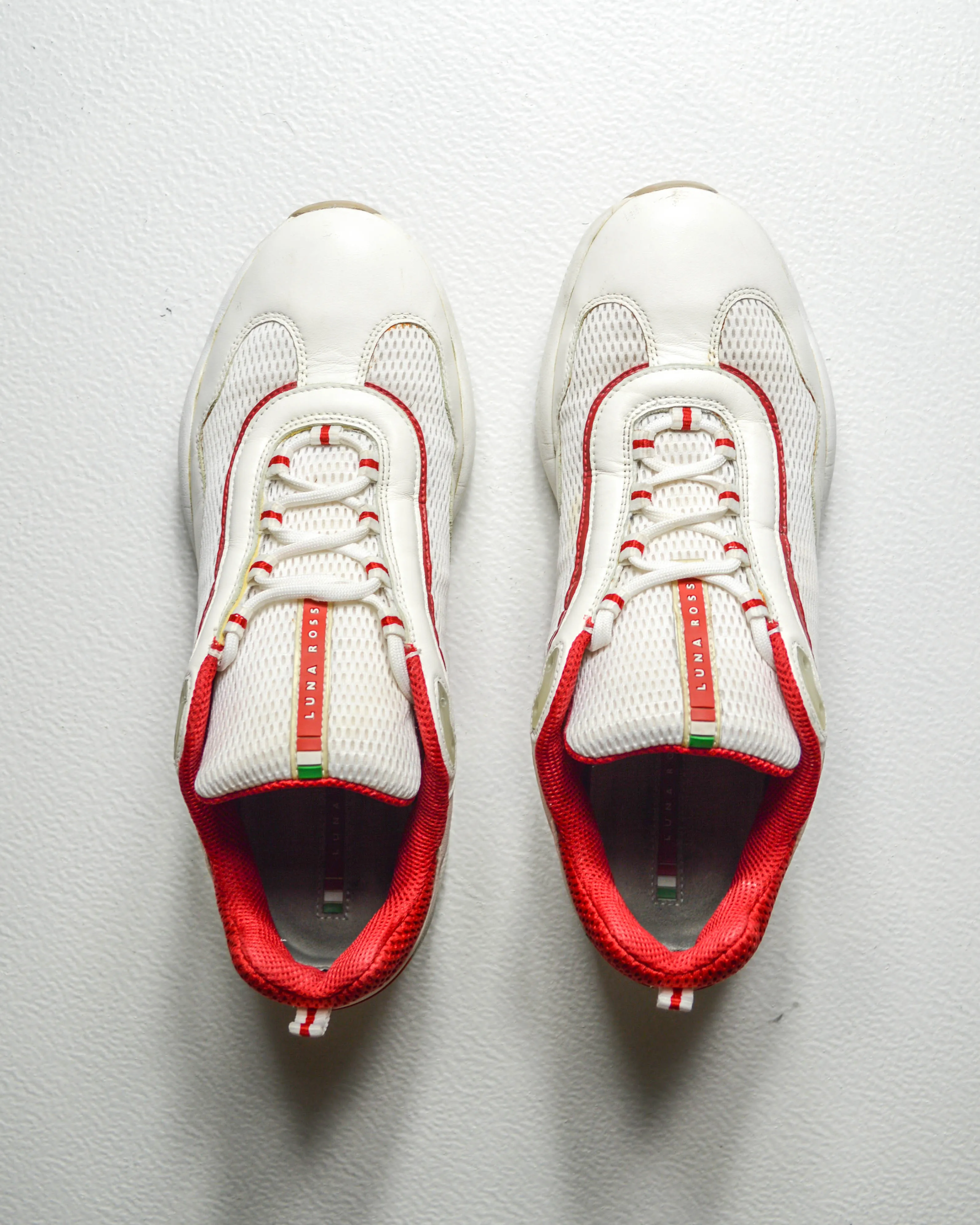 Luna Rossa Sailing White / Red Sneakers  Shoes (8.5)
