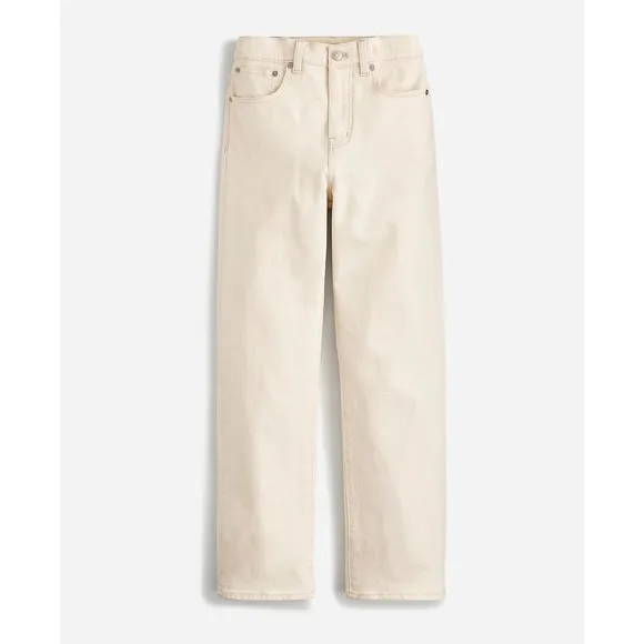 MADEWELL Cream vintage canvas The '90s Straight Jean NWT Size 32p