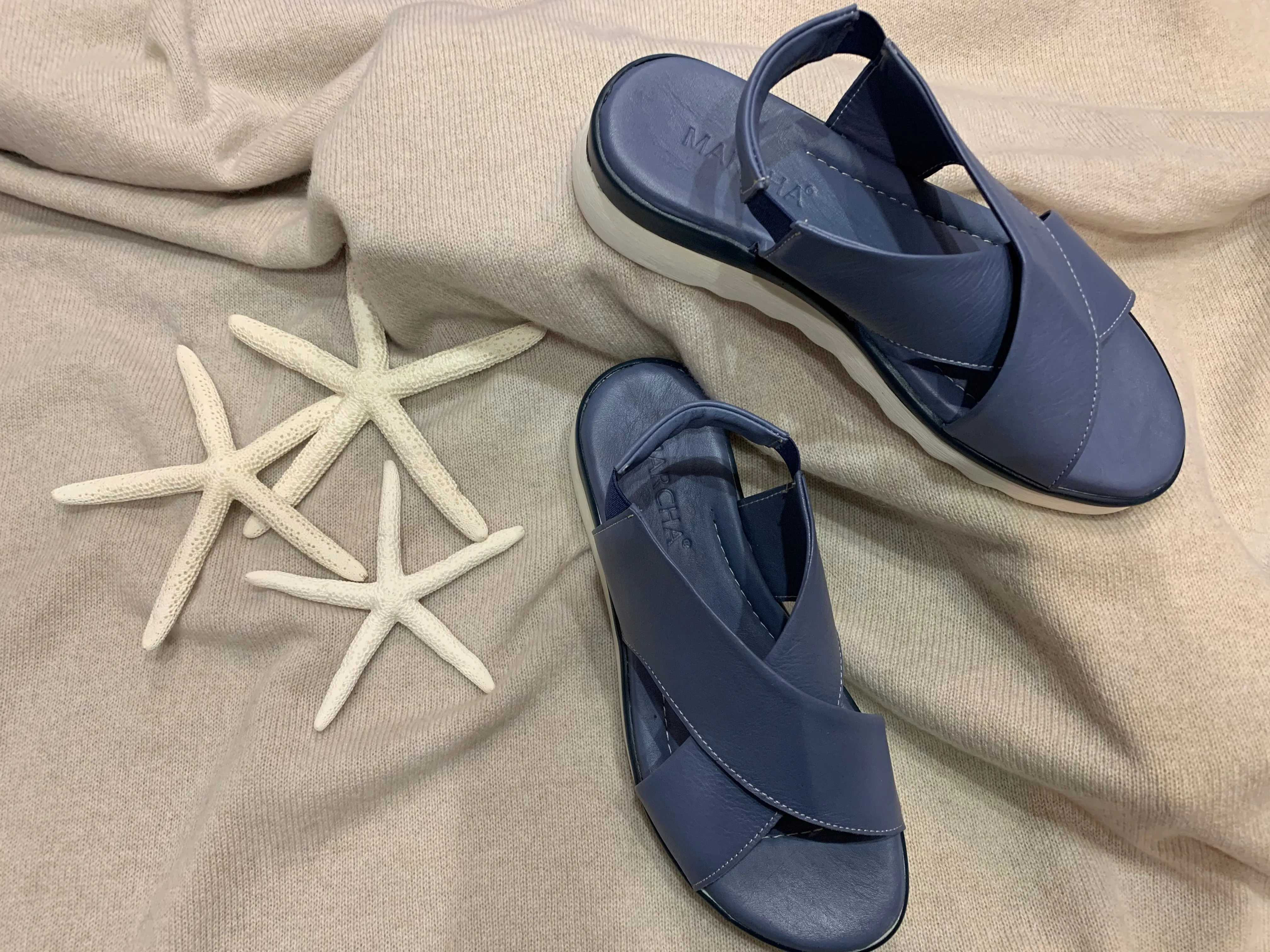 Marcha Cornflower Blue Sandals
