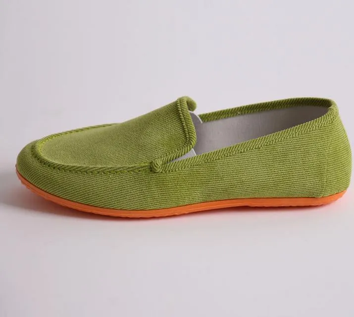 Men and women casual flat heels sandals canvas lovers outdoor leisure shoes student flat shoes canvas shoes 9 color