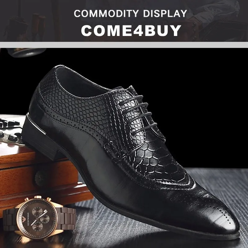 Men's Carved Business Formal Leather Shoes