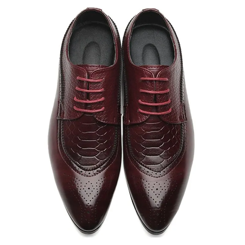 Men's Carved Business Formal Leather Shoes