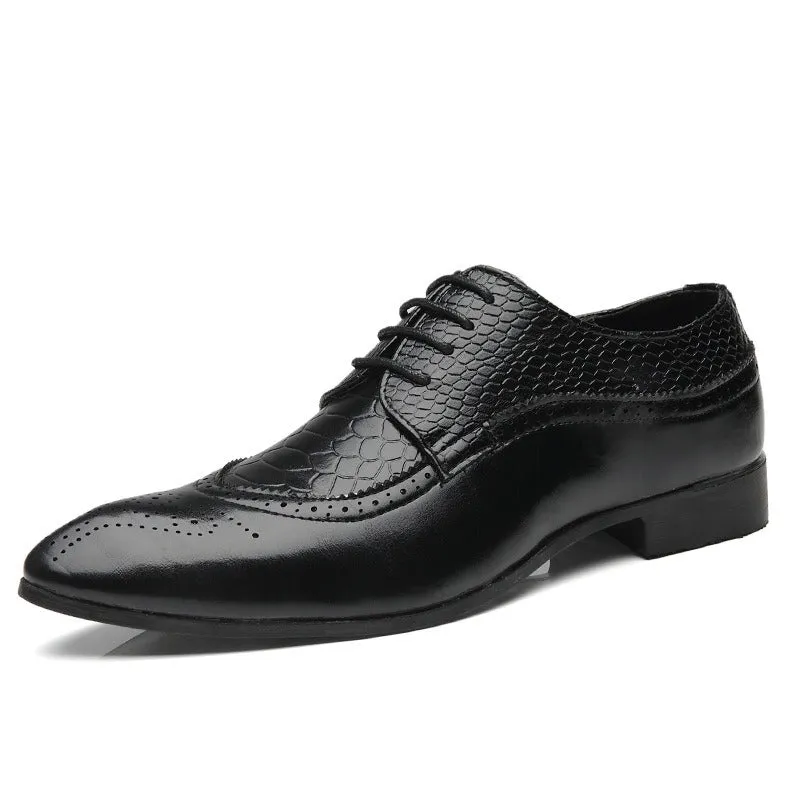 Men's Carved Business Formal Leather Shoes