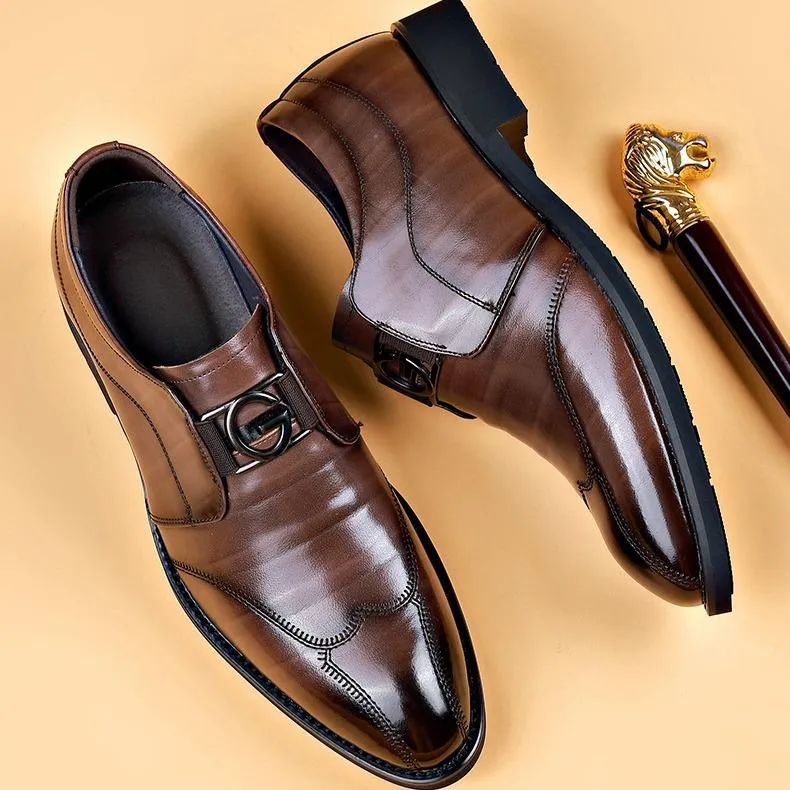 Men's Casual Business Pointed Leather Shoes