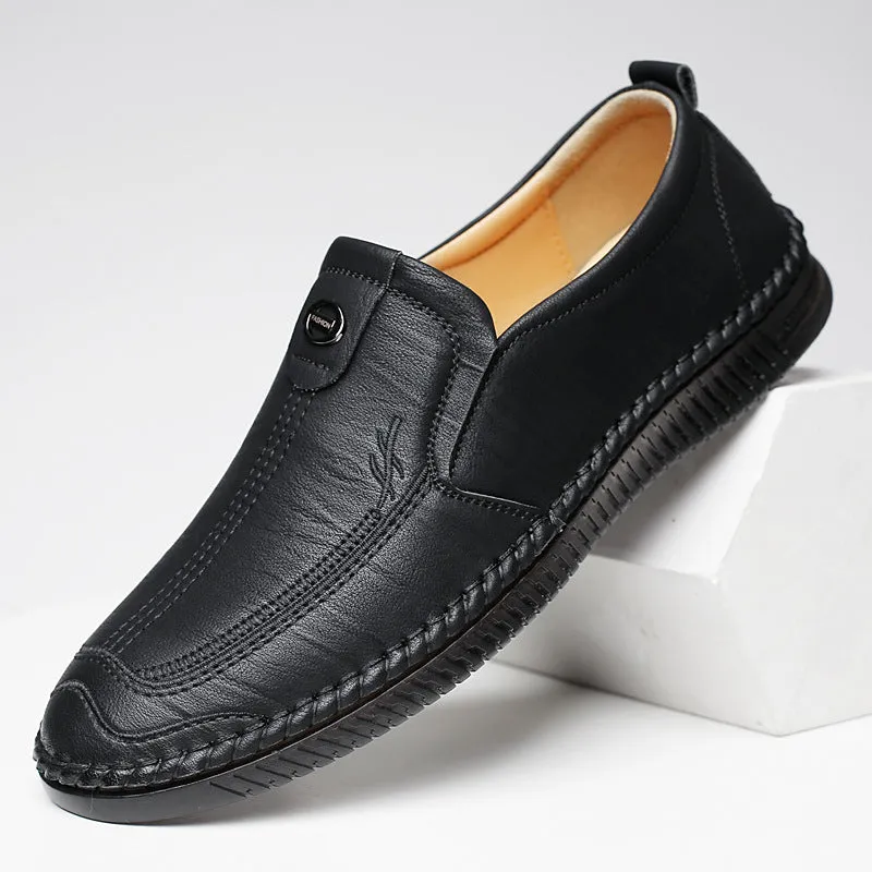 Men's casual soft sole business leather shoes