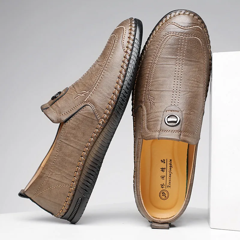 Men's casual soft sole business leather shoes