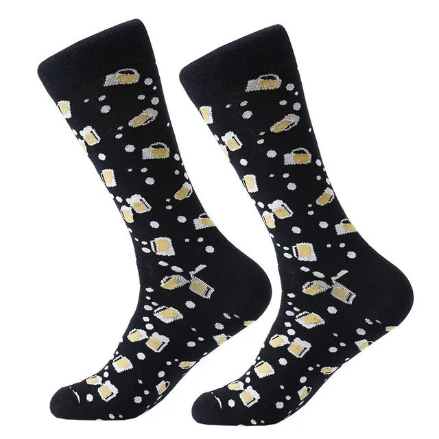 Mens cool Trippy Socks geometric pattern socks
