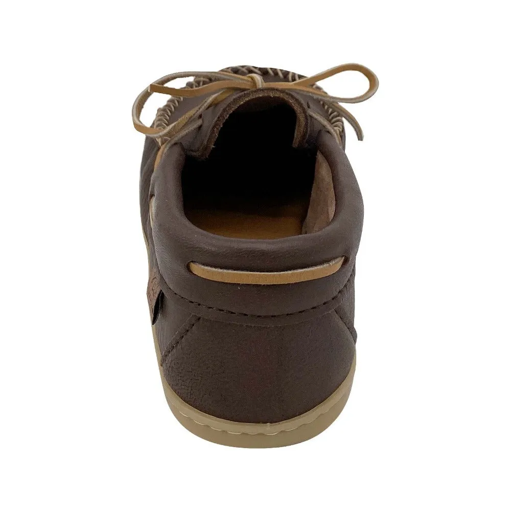 Men's Earthing Moose Hide Leather Memory Foam Moccasin Shoes