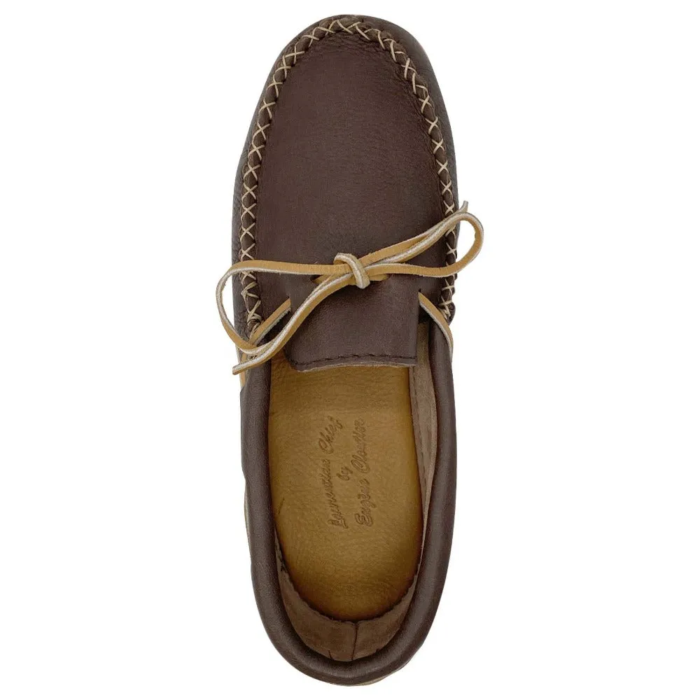 Men's Earthing Moose Hide Leather Memory Foam Moccasin Shoes