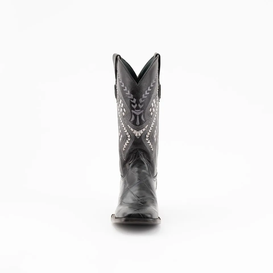 Men's Ferrini Jesse Alligator Print Boots Handcrafted Black