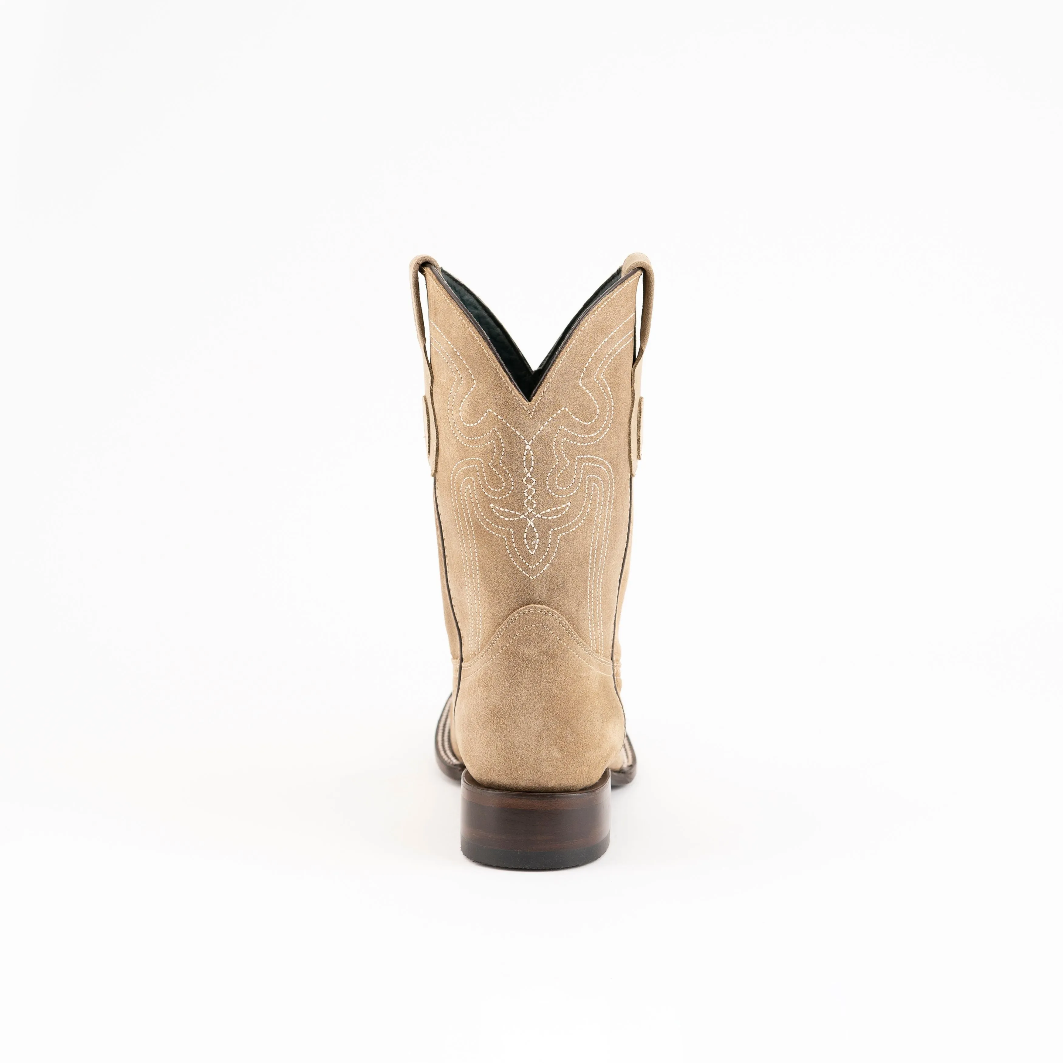 Men's Ferrini Rough Rider Leather Boots Handcrafted Taupe