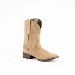 Men's Ferrini Rough Rider Leather Boots Handcrafted Taupe