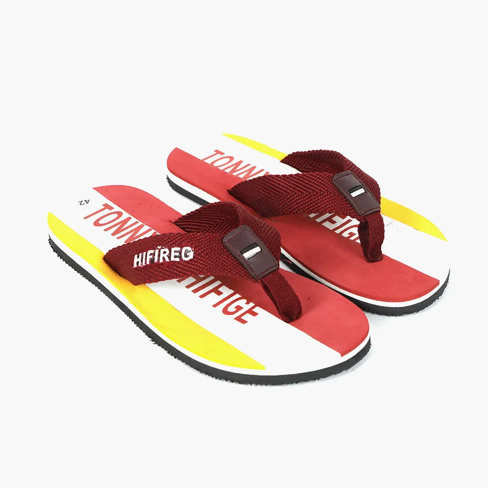 Men's Flip Flop Slipper - Maroon