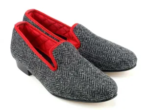 Mens Harris Tweed Slipper - UK 11