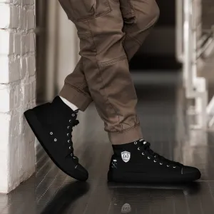 Men’s high top canvas shoes - Black