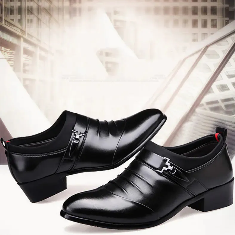 Men's Large Size Leather Formal Business Casual Shoes