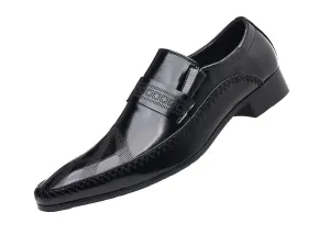Men's Pointed Moc Toe Leather Shoes