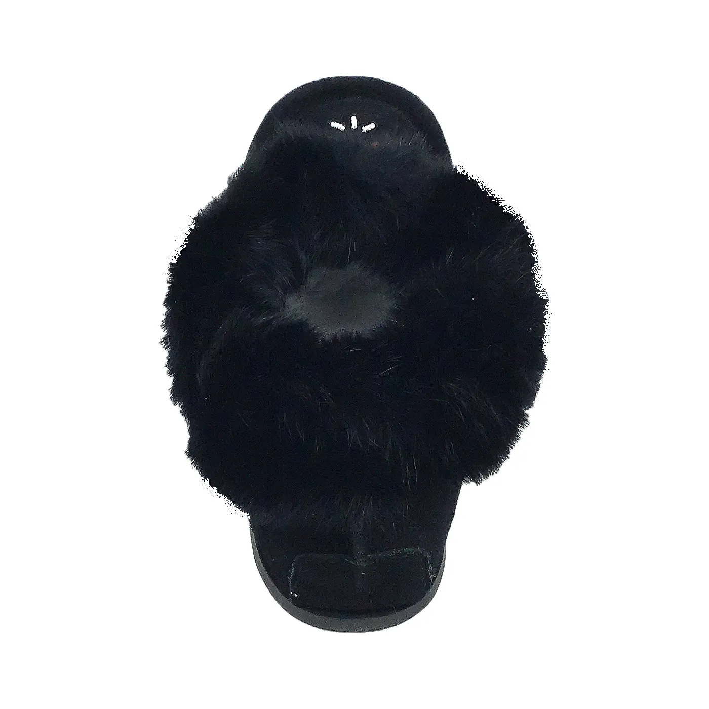Men's Rabbit Fur Thunderbird Beaded Crepe Sole Moccasins