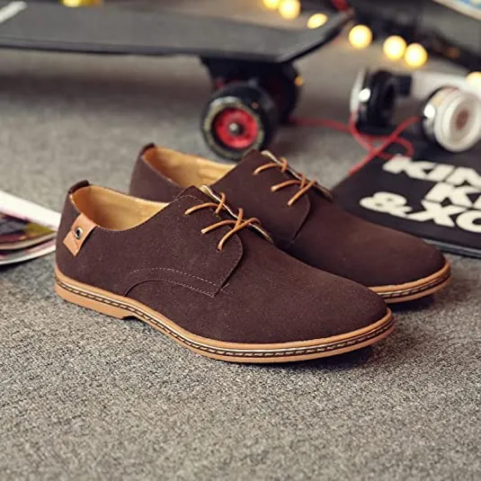 Men's Suede Derby Casual Lightweight