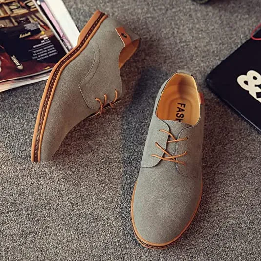 Men's Suede Derby Casual Lightweight
