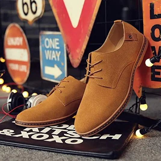 Men's Suede Derby Casual Lightweight