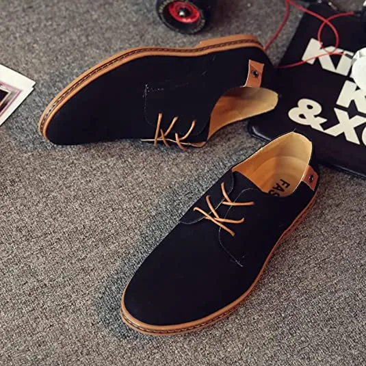 Men's Suede Derby Casual Lightweight