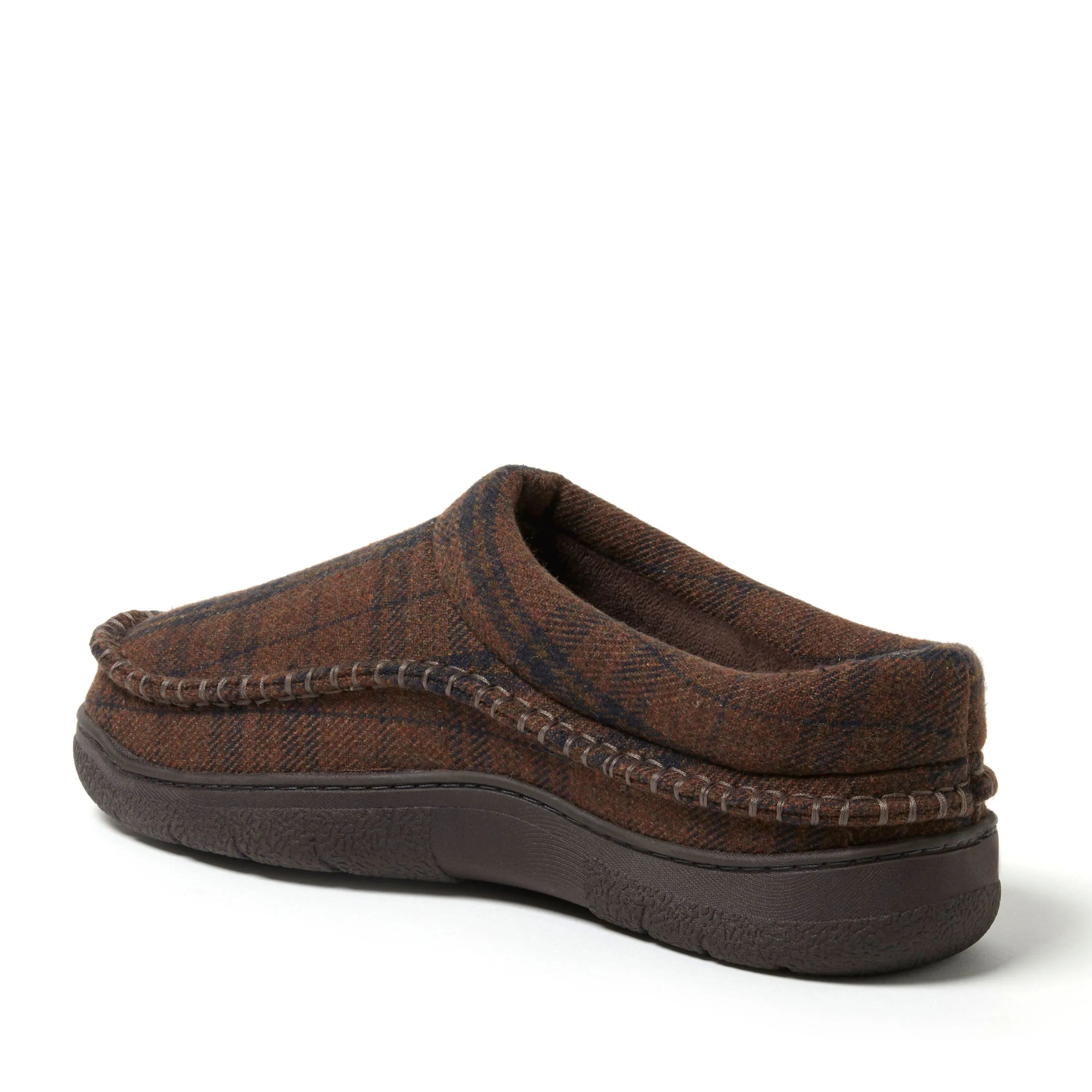 Men's Thompson Plaid Moccasin Toe Clog Slipper