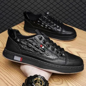 Men's Versatile Casual Leather Shoes - Spring/Fall Style